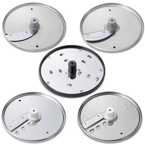 Eurodib Dito Sama, Set of 5 Discs, Diam - 175mm (1mm and 6mm Slicer, 7mm Grater, 2mm Julienne/shredder, 4mm Julienne/shredder) (653868) - iFoodservice Online