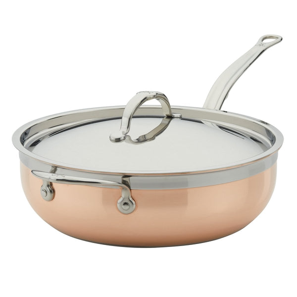 Hestan CopperBond® Aura™ 5-Quart Professional Copper Essential Pan with Lid (31846) - iFoodservice Online