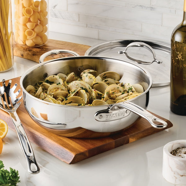 Hestan Hestan ProBond® Luxe™ 15-Piece Polished Professional Clad Stainless Steel Cookware Set (4263298) - iFoodservice Online