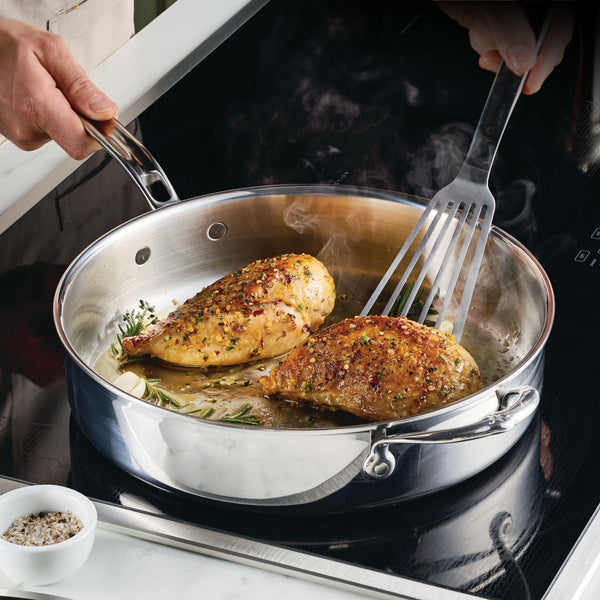 Hestan Hestan ProBond® Luxe™ 15-Piece Polished Professional Clad Stainless Steel Cookware Set (4263298) - iFoodservice Online
