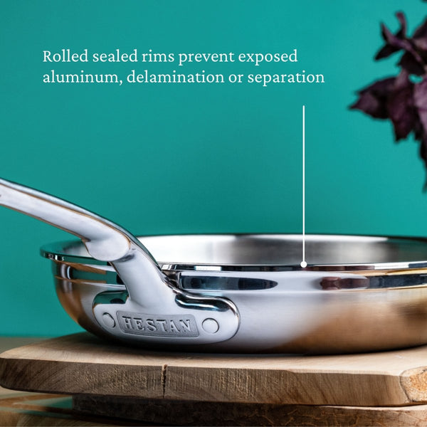 Hestan ProBond® Forged 11" Professional Clad Stainless Steel Skillet (31574) - iFoodservice Online