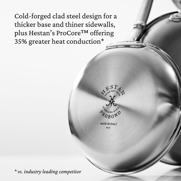 Hestan ProBond® Forged 12.5" Professional Clad Stainless Steel Skillet (31576) - iFoodservice Online