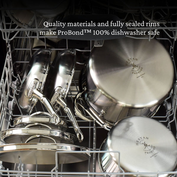 Hestan ProBond® Forged 5-Quart Professional Clad Stainless Steel Sauté Pan with TITUM Nonstick (31687) - iFoodservice Online