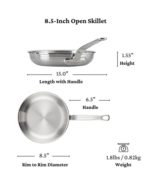 Hestan ProBond® Forged 6-Piece Professional Clad Stainless Steel Cookware Set (V09672) - iFoodservice Online