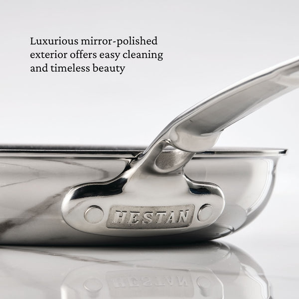 Hestan ProBond® Luxe 12.5" Professional Clad Stainless Steel Skillet (31781) - iFoodservice Online