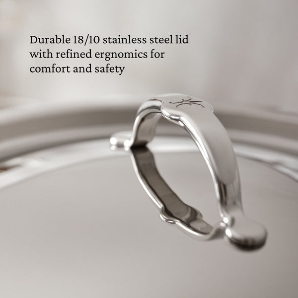 Hestan ProBond® Luxe 1.5-Quart Professional Clad Stainless Steel Saucepan with Lid (31769) - iFoodservice Online