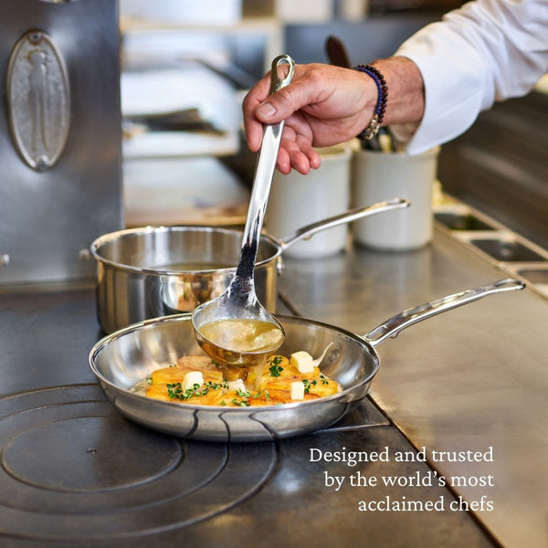 Hestan ProBond® Luxe 1.5-Quart Professional Clad Stainless Steel Saucepan with Lid (31769) - iFoodservice Online