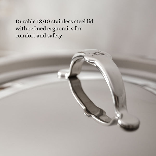 Hestan ProBond® Luxe 3.5-Quart Professional Clad Stainless Steel Essential Pan with Lid (31777) - iFoodservice Online