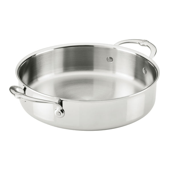 Hestan ProBond® Luxe 3.5-Quart Professional Clad Stainless Steel Sauteuse Braiser with Lid (31775) - iFoodservice Online