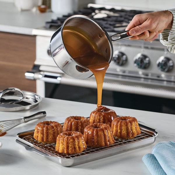 Hestan ProBond® Luxe 4-Piece Polished Clad Stainless Steel Saucepan Set, 1.5qt. & 3qt. (1370494) - iFoodservice Online