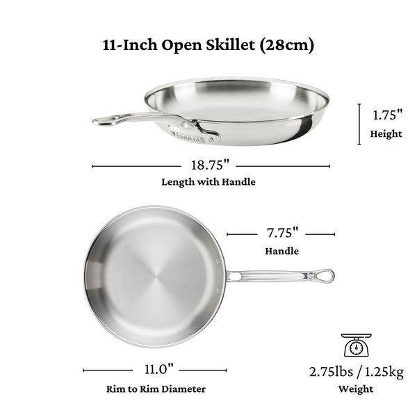 Hestan ProBond® Luxe 7-Piece Polished Professional Clad Stainless Steel Cookware Set (V09657) - iFoodservice Online