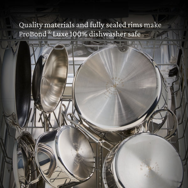 Hestan ProBond® Luxe 7-Piece Polished Professional Clad Stainless Steel Cookware Set (V09658) - iFoodservice Online