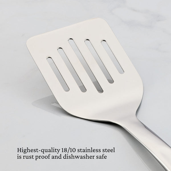 Hestan Provisions 13-Inch Stainless Steel Slotted Turner (54321) - iFoodservice Online