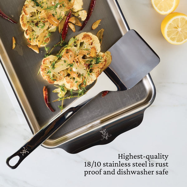 Hestan Provisions 13-Inch Stainless Steel Solid Turner (49197) - iFoodservice Online