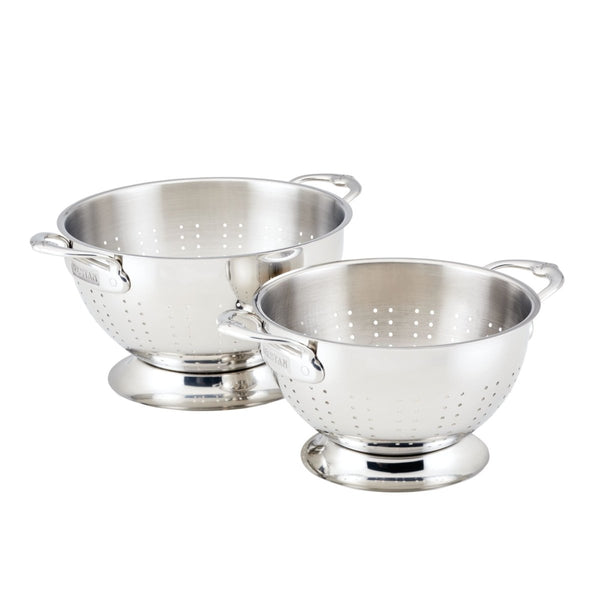 Hestan Provisions 2-Piece Stainless Steel Colander Set (3-Qt. & 5-Qt.) (48695) - iFoodservice Online