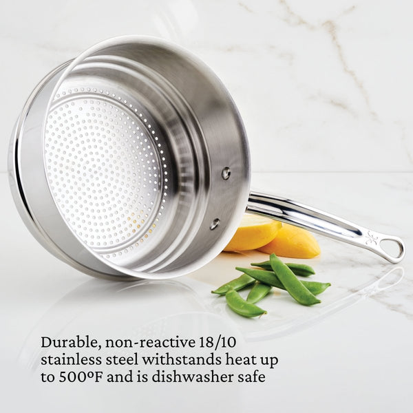Hestan Provisions 3-Quart Stainless Steel Steamer Insert (71047) - iFoodservice Online