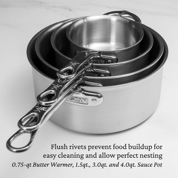 Hestan Thomas Keller Insignia™ 0.75-Quart Stainless Steel Butter Warmer (31016) - iFoodservice Online