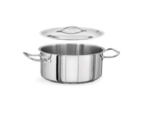 KAPP HS Gastro Brazier Stock Pot (With Lid) 11x7" 30142817 (Pack of 2) - iFoodservice Online