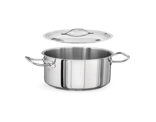 KAPP HS Gastro Brazier Stock Pot (With Lid) 8x5" 30142013 (Pack of 4) - iFoodservice Online