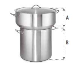 KAPP HS Gastro Couscous Set (w/lid) A 16x10" B 16x16" (35615040) - iFoodservice Online