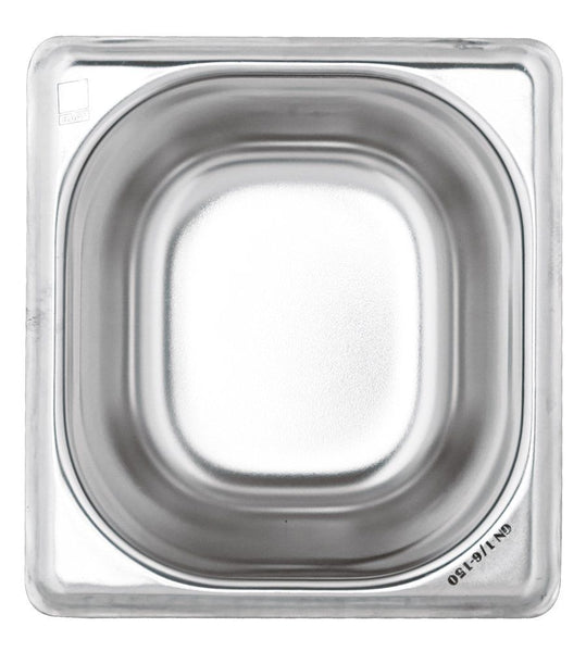 KAPP HS Gastro Food Pan 1/6 7x6.5" - 2.5" 31016065 (Pack of 40) - iFoodservice Online
