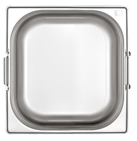 KAPP HS Gastro Food Pan With Handle 1/6 7x6.5" - 2.5" 31116065 (Pack of 40) - iFoodservice Online