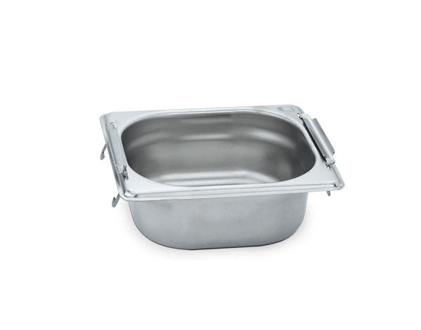 KAPP HS Gastro Food Pan With Handle 1/6 7x6.5" - 4" 31116100 (Pack of 30) - iFoodservice Online