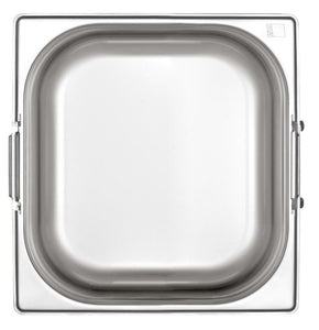 KAPP HS Gastro Food Pan With Handle 1/6 7x6.5" - 4" 31116100 (Pack of 30) - iFoodservice Online