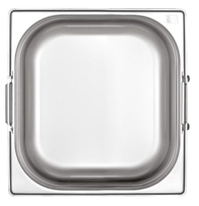 KAPP HS Gastro Food Pan With Handle 1/6 7x6.5" - 6" 31116150 (Pack of 30) - iFoodservice Online