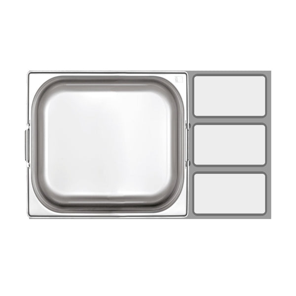 KAPP HS Gastro Food Pan With Handle 2/3 14x6" - 8" 31123200 (Pack of 10) - iFoodservice Online