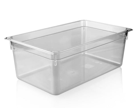 KAPP HS Gastro Polycarbonate Food Pan Clear 1/1 20x13" - 8" - Pack of 6 (46011200) - iFoodservice Online