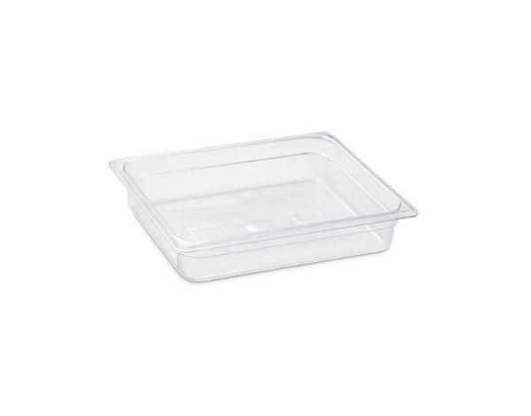 KAPP HS Gastro Polycarbonate Food Pan Clear 1/2 13x10" - 2.5" 46012065 (Pack of 12) - iFoodservice Online