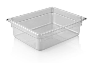 KAPP HS Gastro Polycarbonate Food Pan Clear 1/2 13x10" - 4" 46012100 (Pack of 6) - iFoodservice Online