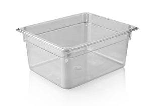 KAPP HS Gastro Polycarbonate Food Pan Clear 1/2 13x10" - 6" 46012150 (Pack of 12) - iFoodservice Online