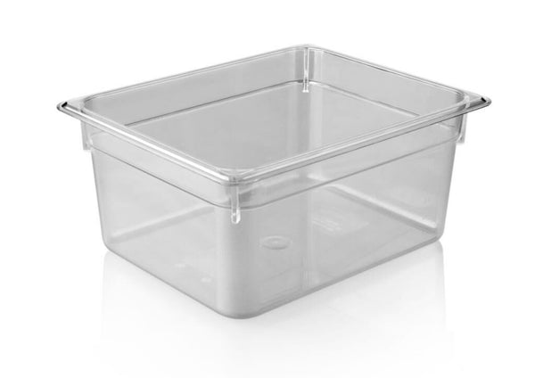 KAPP HS Gastro Polycarbonate Food Pan Clear 1/2 13x10" - 6" 46012150 (Pack of 12) - iFoodservice Online