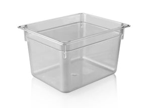 KAPP HS Gastro Polycarbonate Food Pan Clear 1/2 13x10" - 8" 46012200 (Pack of 12) - iFoodservice Online