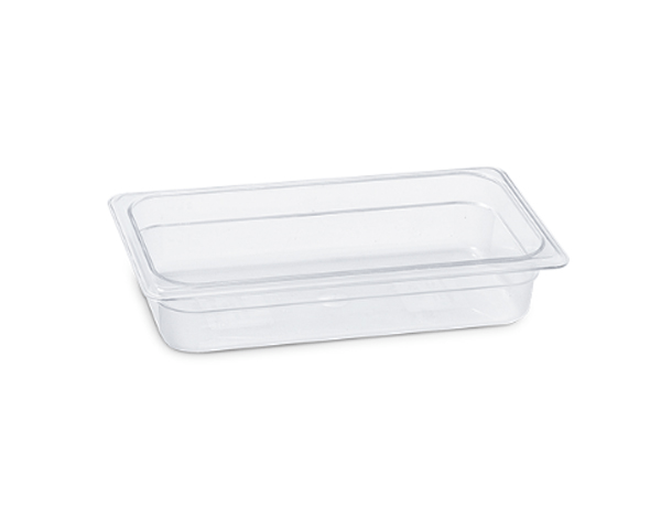 KAPP HS Gastro Polycarbonate Food Pan Clear 1/3 13x7" - 2.5" 46013065 (Pack of 12) - iFoodservice Online