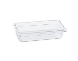 KAPP HS Gastro Polycarbonate Food Pan Clear 1/3 13x7" - 2.5" 46013065 (Pack of 12) - iFoodservice Online