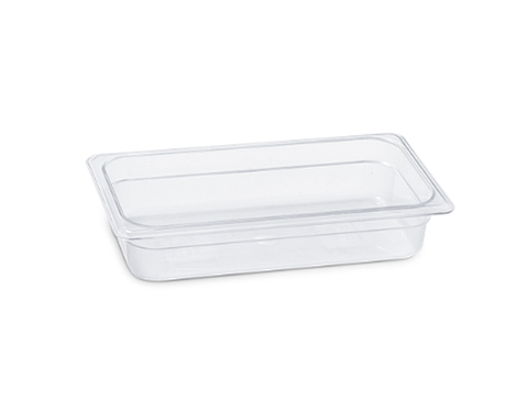 KAPP HS Gastro Polycarbonate Food Pan Clear 1/3 13x7" - 2.5" 46013065 (Pack of 12) - iFoodservice Online