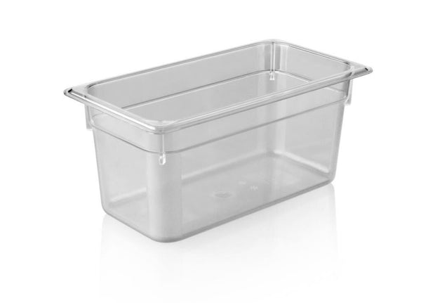 KAPP HS Gastro Polycarbonate Food Pan Clear 1/3 13x7" - 6" 46013150 (Pack of 12) - iFoodservice Online