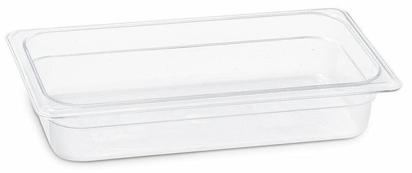 KAPP HS Gastro POLYCARBONATE FOOD PAN CLEAR 1/4 10.5x6.5" - 2.5" 46014065 (Pack of 12) - iFoodservice Online