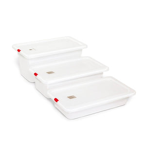 KAPP HS Gastro Polypropylene Food Storage Container 1/6 7x6.5" - 4" (Pack of 12) 46026100 - iFoodservice Online