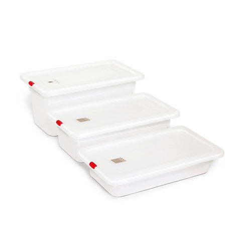 KAPP HS Gastro Polypropylene Food Storage Container 1/6 7x6.5" - 4" (Pack of 12) 46026100 - iFoodservice Online