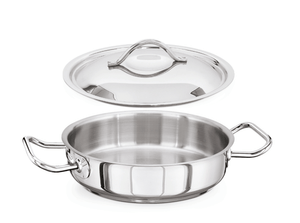 KAPP HS Gastro Shallow Brazier Stock Pot (With Lid) 9x4" 30142210 (Pack of 4) - iFoodservice Online