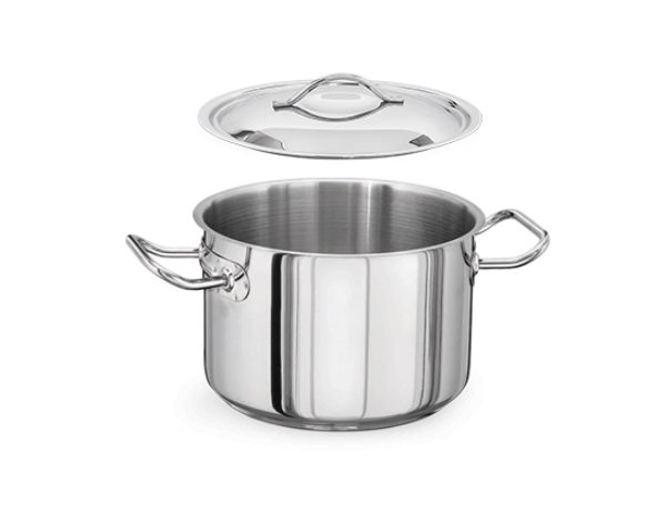KAPP HS Gastro Standard Weight Stock Pot (With Lid) 20x12" 30145030 - iFoodservice Online