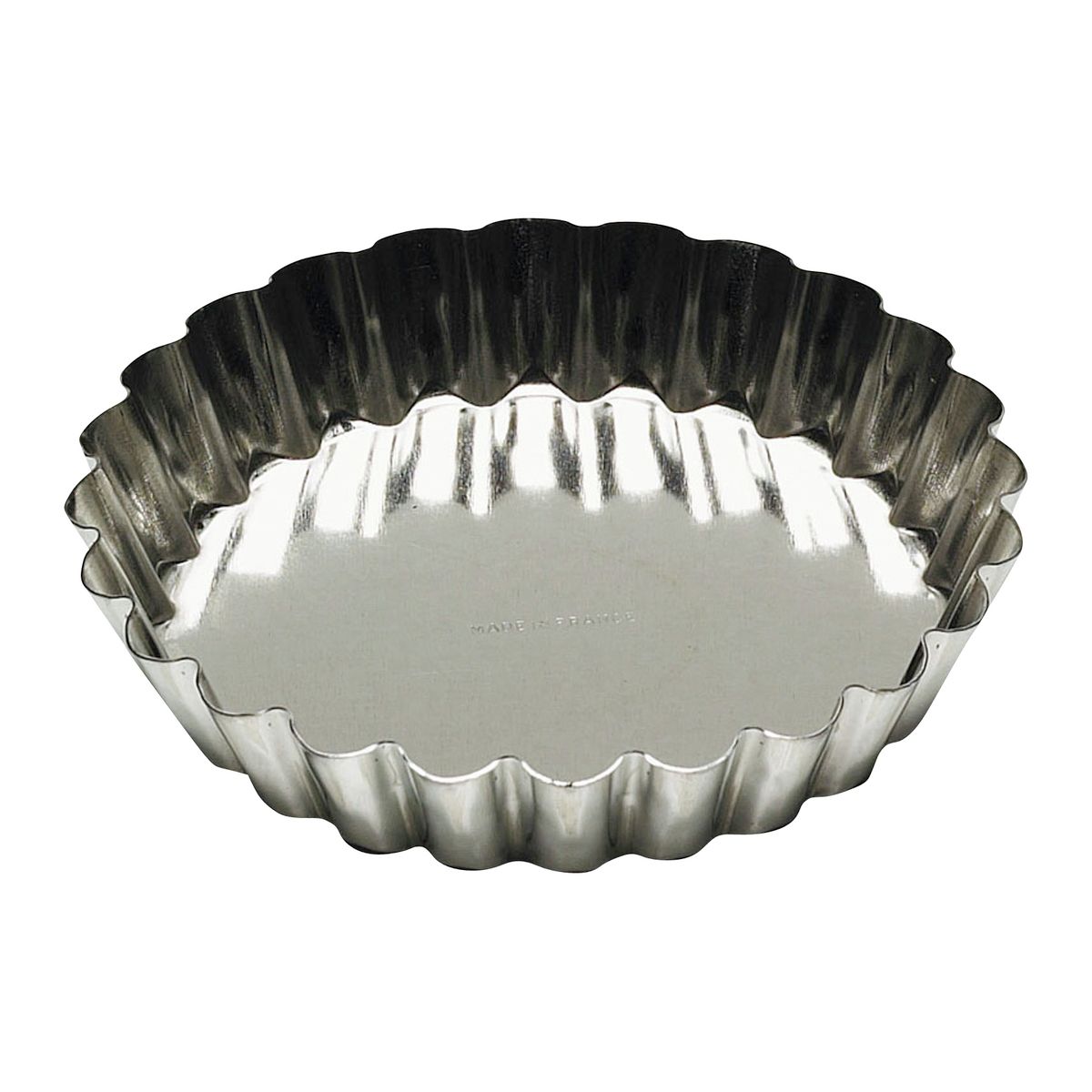 Louis Tellier Gobel Discontinued - Petits - Fours Tin Round Plain Mold 1 3/8''D - Pack Of 12 (193610) - iFoodservice Online