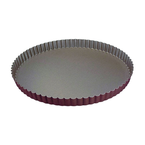 Louis Tellier Gobel Non - Stick Round Fluted Tart Mould Diam 11'' X 1'' H (226340) - iFoodservice Online