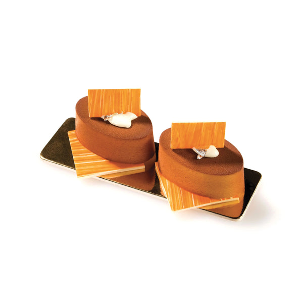 Louis Tellier Silikomart - 6 Ovals Terracotta Mold (SF111) - iFoodservice Online