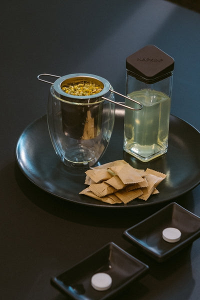 Napkin Creho Cup Black - Black - Colored Melamine Resin Tray for Courtesy Service Napkin - iFoodservice Online