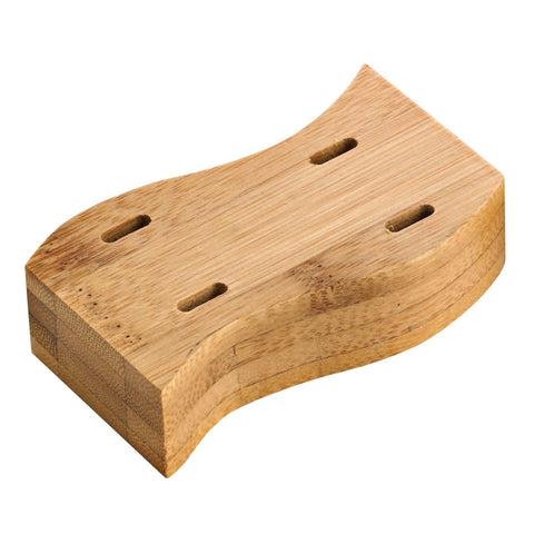 Packnwood 4 Holes Thick Bamboo Paddle Picks Holder L:3.1in W:1.6in H:0.8in - iFoodservice Online